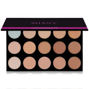 shany the masterpiece 15 color foundation, concealer, camouflage palette - toned