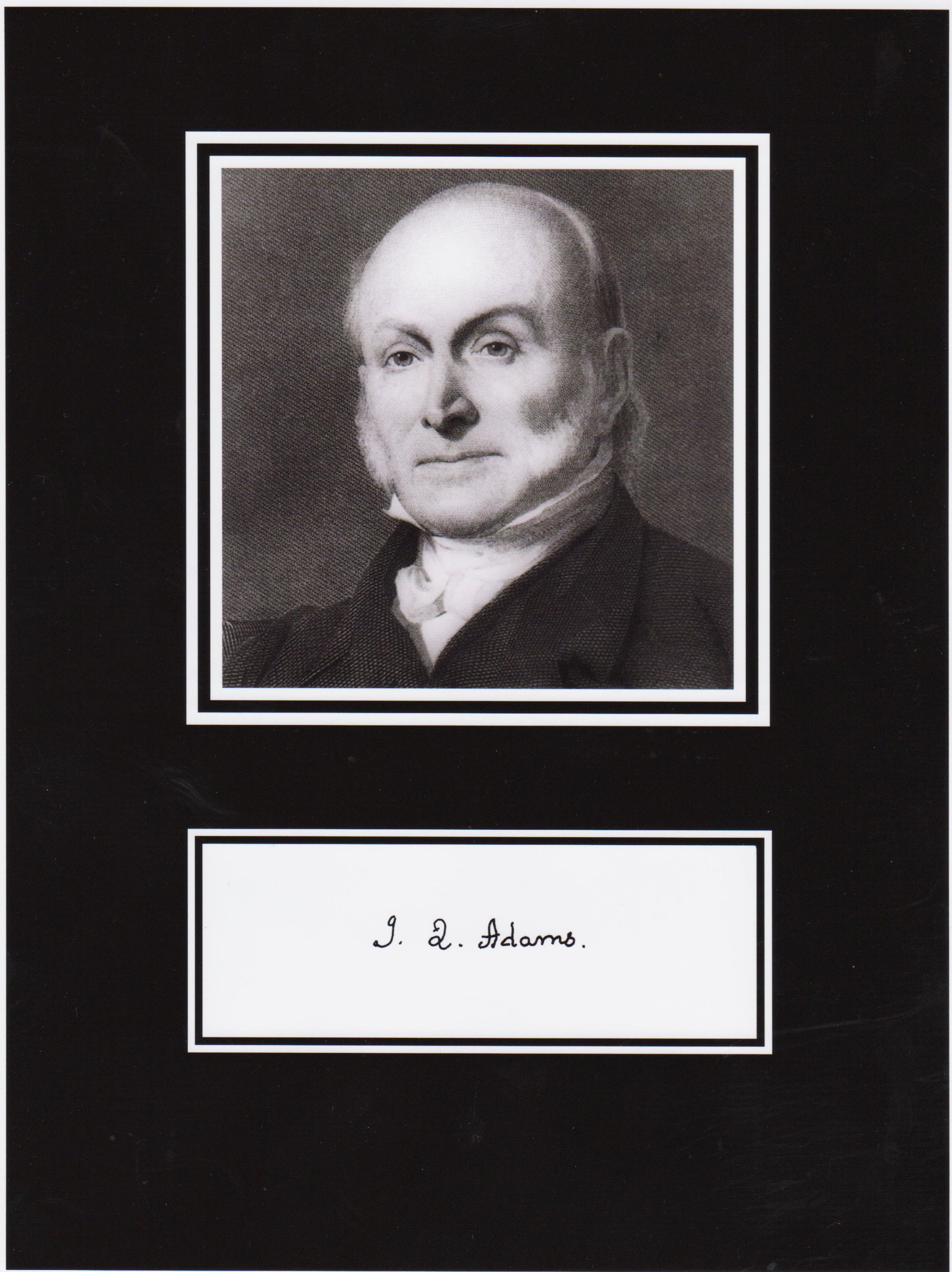 Kirkland President John Quincy Adams 8 X 10 Photo Display Autograph on Glossy Photo Paper