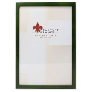 lawrence frames 756082 green wood 12.63 x 8.63-inch picture frame
