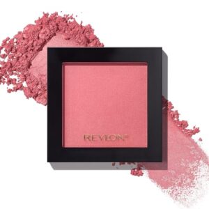 revlon blush, powder blush face makeup, high impact buildable color, lightweight & smooth finish, 003 mauvelous, 0.17 oz