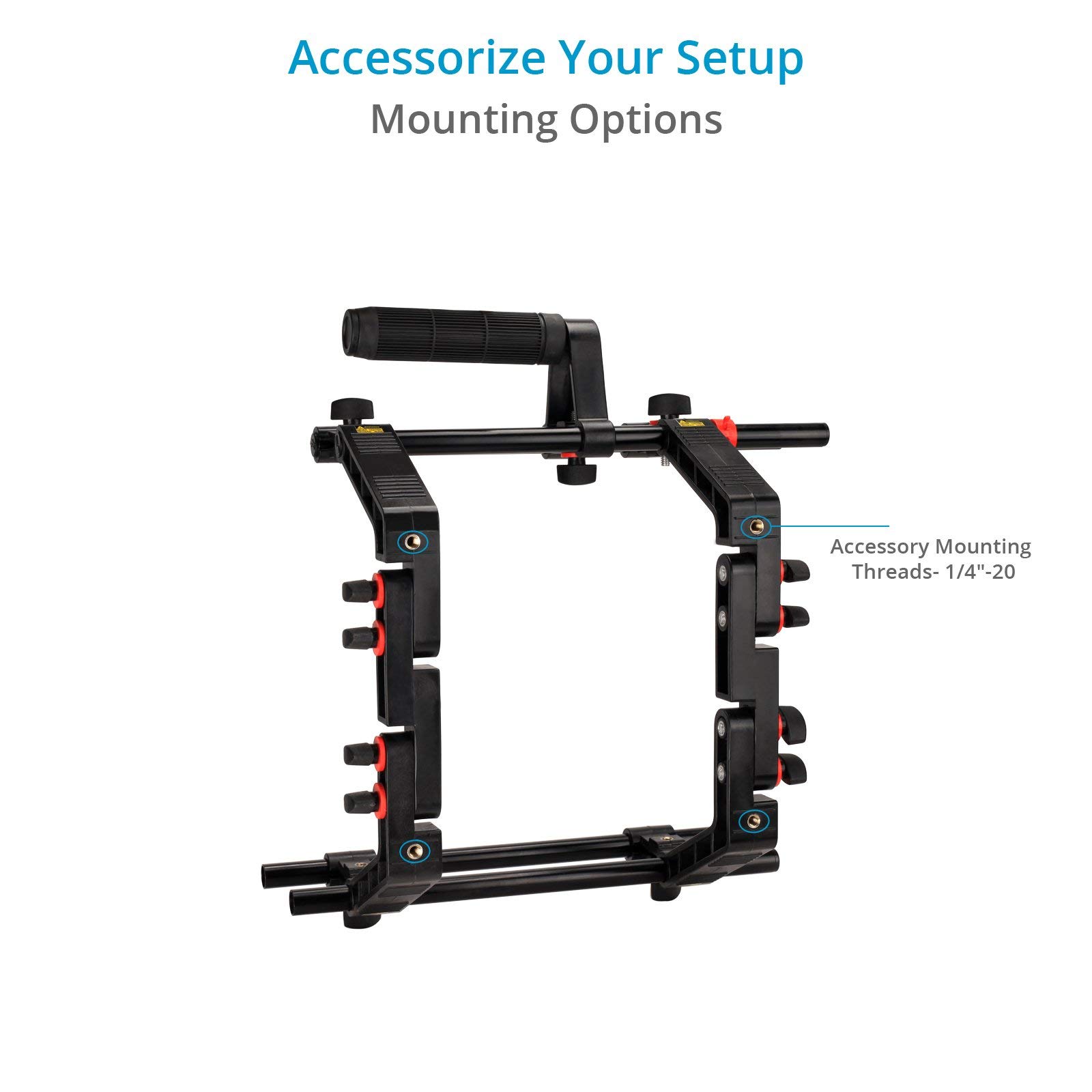 FILMCITY DSLR Camera Shoulder Support Rig Kit with Cage & Matte Box | DV HDV DSLR Video Camcorders Compatible | Free - Offset Z Bracket (FC-02)