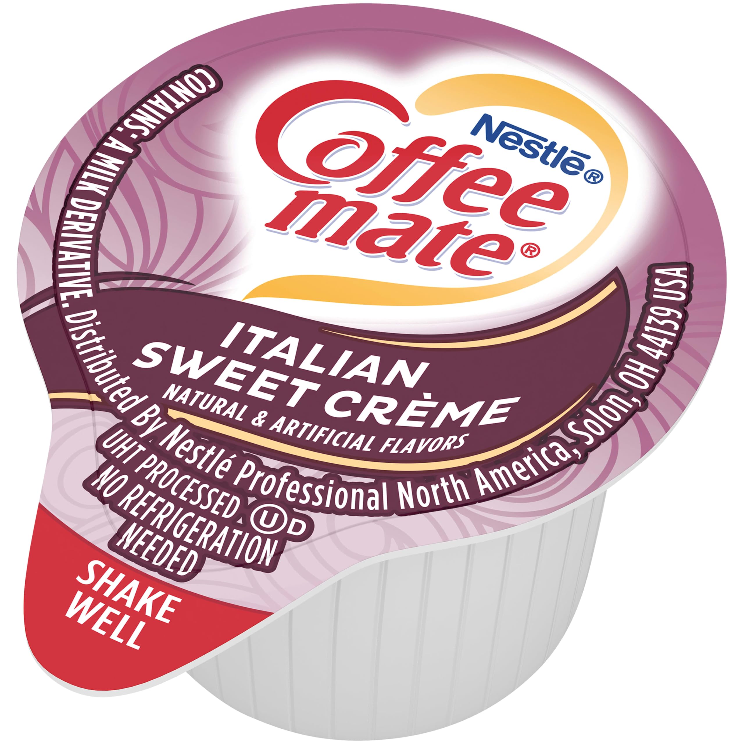 Nestle Coffee mate Coffee Creamer, Italian Sweet Creme, Liquid Creamer Singles, Non Dairy, No Refrigeration, Box of 50 Singles (Pack of 4)