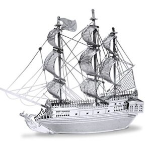 Metal Earth 3D Laser Cut Steel Models - Black Pearl Ship and Golden Hind Ship Set of 2