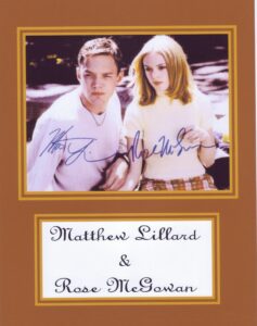 kirkland rose mcgowan and matthew lillard 8 x 10 photo autograph on glossy photo paper