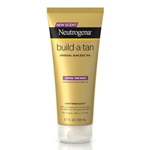 neutrogena build-a-tan gradual sunless tanning-6.7 oz, 2 pack