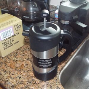 Thermos NCI1000SS4 Vacuum Insulated Stainless Steel Gourmet Coffee Press, 34-Ounce, 9.2"x 6.9"x 4.3"