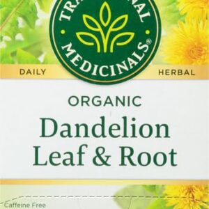 Traditional Medicinals Tea, Organic Dandelion Leaf & Root, Supports Kidney Function & Healthy Digestion, 16 Tea Bags