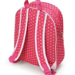 Badger Basket Toy Doll Travel Backpack Storage Bag for 18 inch Dolls - Pink/Star