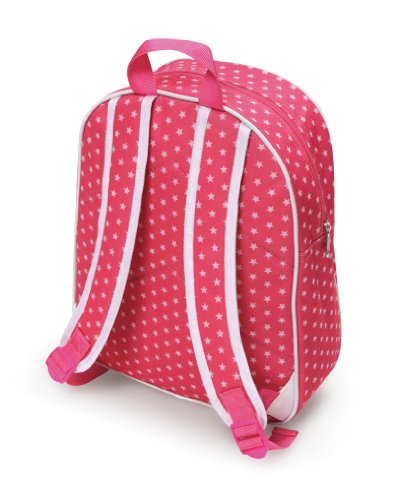 Badger Basket Toy Doll Travel Backpack Storage Bag for 18 inch Dolls - Pink/Star