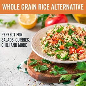 Viva Naturals Organic Quinoa, 4 lb - Plant Based Protein, Fiber and Iron - Pre-Washed Whole Grain Rice and Pasta Substitute for Quinoa Salad - USDA Organic, Gluten Free, Vegan, Non-GMO and Kosher