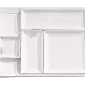 PacknWood 210BCHIC99 - Heavy-Duty Bio n Chic Mini White Sugarcane Plate -Disposable Brown Plates-Microwavable,Party Plates, Dessert Plates and compostable Square Plate “3.5 x 3.5 “ Case of 100.