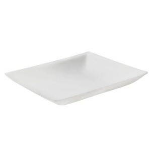 PacknWood 210BCHIC99 - Heavy-Duty Bio n Chic Mini White Sugarcane Plate -Disposable Brown Plates-Microwavable,Party Plates, Dessert Plates and compostable Square Plate “3.5 x 3.5 “ Case of 100.