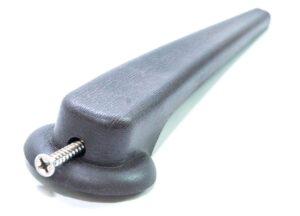 profurnitureparts recliner lever handle 1/2" square mount, set screw include, dark brown finish plastic replacement recliner handle offered