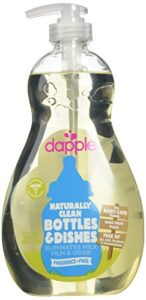 dapple baby bottle & dish liquid - fragrance free, 16.9 fl oz (pack of 2)