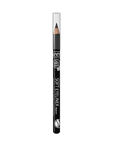 Lavera, Soft Eyeliner - Black, Natural and Non Toxic Eyeliner Pencil, Long Lasting Color, Organic Makeup