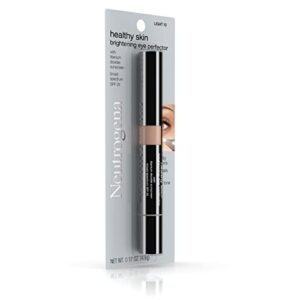 Neutrogena Healthy Skin Brightening Eye Perfector & Under Eye Concealer, Dark Circle Treatment Concealer Makeup with Soy & Vitamin E Antioxidant, Broad Spectrum SPF 25, Light 10,.17 oz