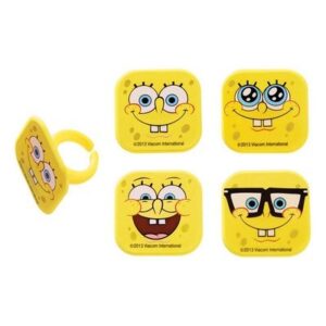 decopac spongebob squarepants mood faces cupcake rings - 24 pcs