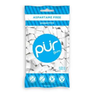 Pur Gum Variety Pack - Peppermint, Pomegranate Mint, Spearmint and Wintergreen - 55 Pieces each