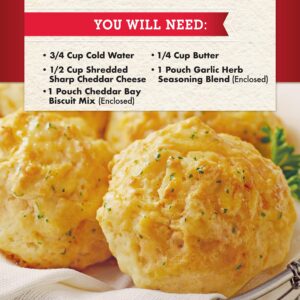 Red Lobster Cheddar Bay Biscuit Mix, Garlic Herb Seasoning Included, 11.36-ounce Boxes (Pack of 12)