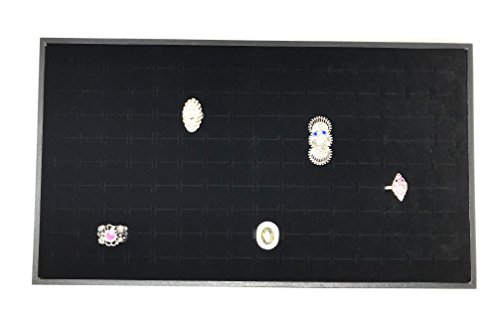 Bejeweled Display 120 Ring Slot Foam w/Plywood Box in Black Color