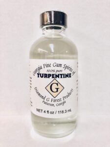 4 oz 100% pure gum spirits of turpentine