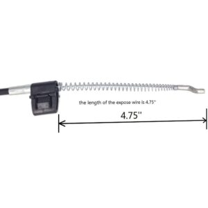 Parts Express Recliner Cable and Handle Replacement Overall Length 39.5" Exposed Cable 4.75"