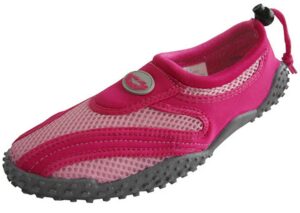e-wave es-1185l women's water shoes aqua socks slip on athletic pool beach surf yoga dance exercise (9 b(m) us, fuchsia/pink)