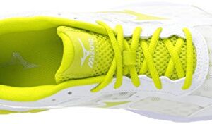 Mizuno Usa Mens Women's Wave Unite 2 woms wh-Opt-w, White Optic/Sulphur, 10 M US