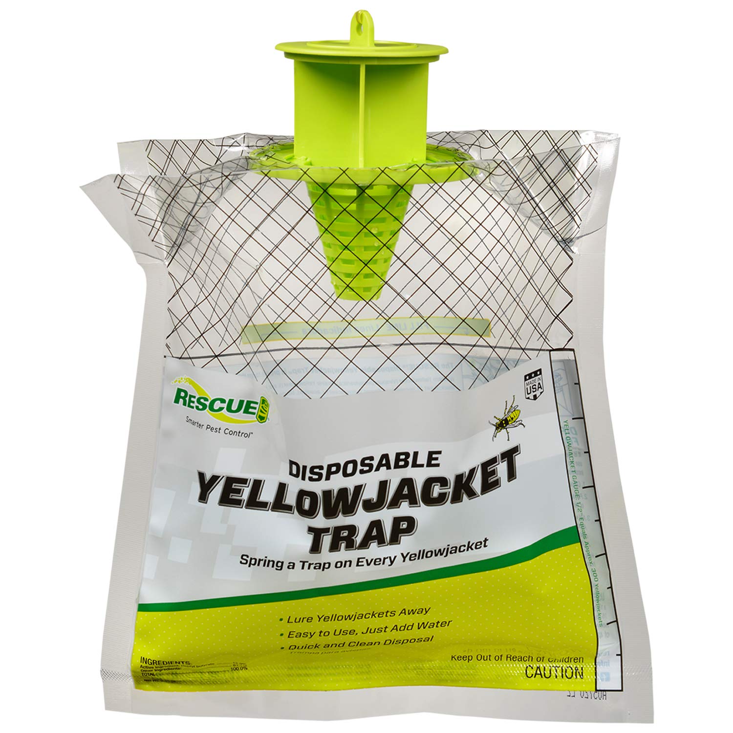 RESCUE! Disposable Summer Yellowjacket Trap - West of The Rockies - 6 Traps