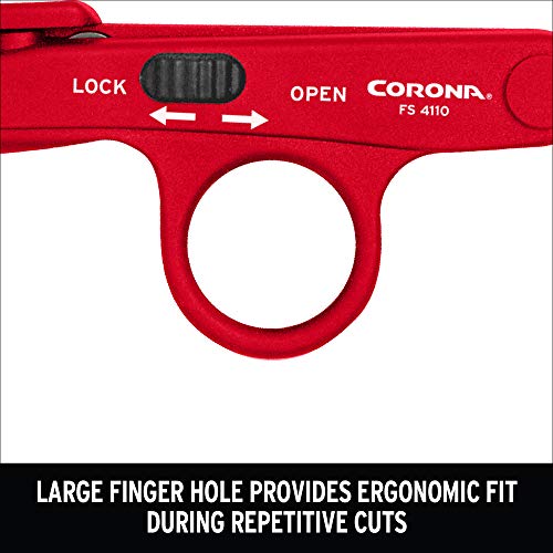Corona FS 4110 Hydroponic Finger Micro Snips , Red