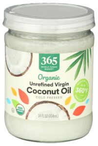 365 by whole foods market, organic unrefined coconut oil virgin, 14 fl oz