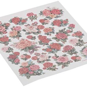 Tattoo King SK129MC-4911 Multicolored Sticker, Classic Roses