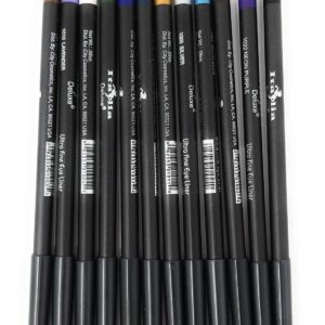 Italia Delux Ultra Fine Eyeliners (Set of 12 Colors)