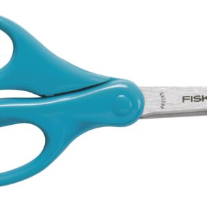 Fiskars 7" Student Scissors for Kids 12-14 - Scissors for School or Crafting - Back to School Supplies - Turquoise