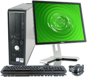 2018 dell optiplex desktop complete computer package with dvd, wifi, windows 10 - keyboard, mouse, 19in lcd monitor(brands may vary) (renewed) - multi-language support english/spanish
