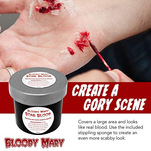 Bloody Mary, Fake Scab Blood Body Paint Makeup, (Small - 1oz)