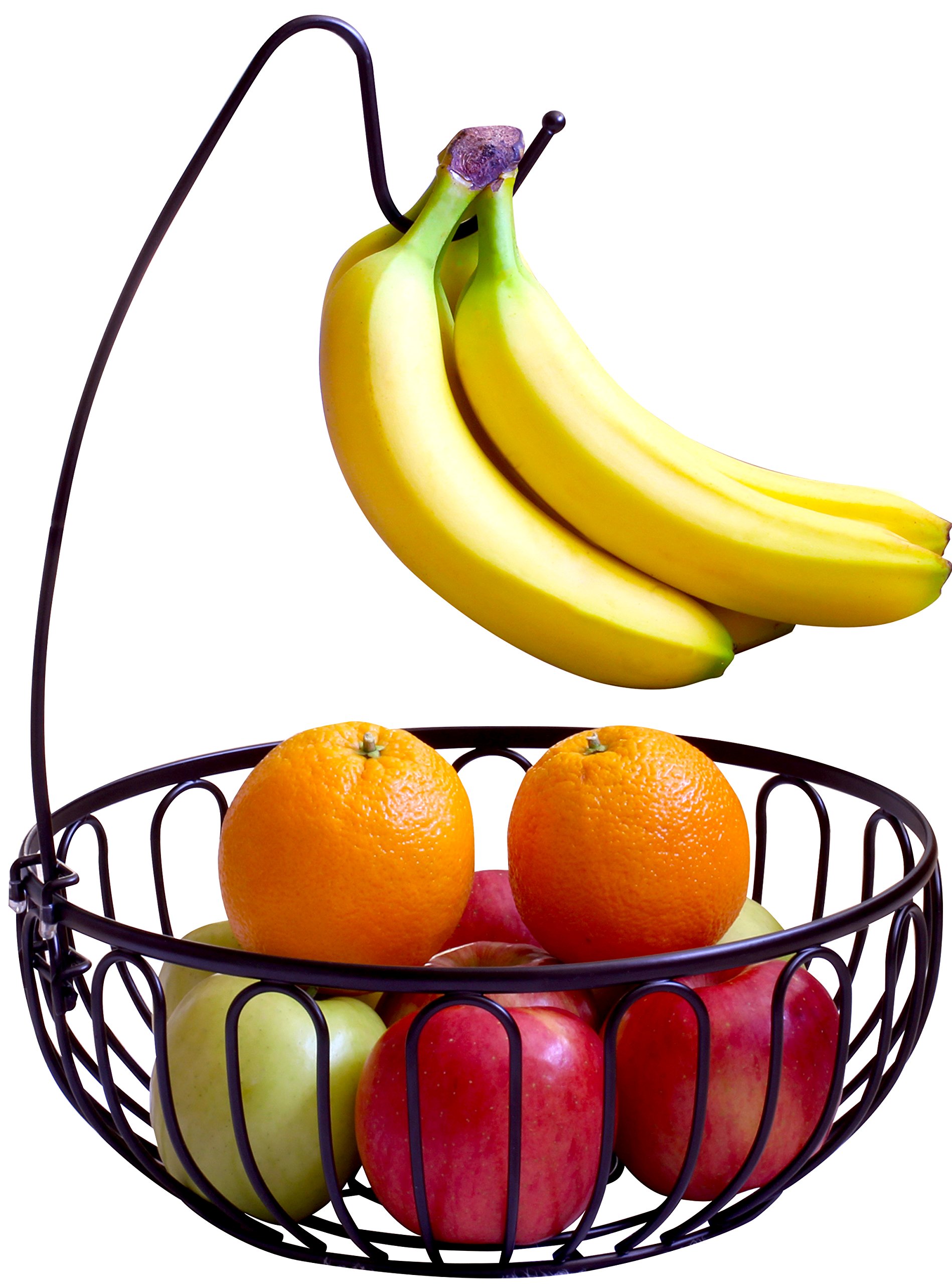 Deco Brothers Fruit Bowl with Banana Holder, Bronze