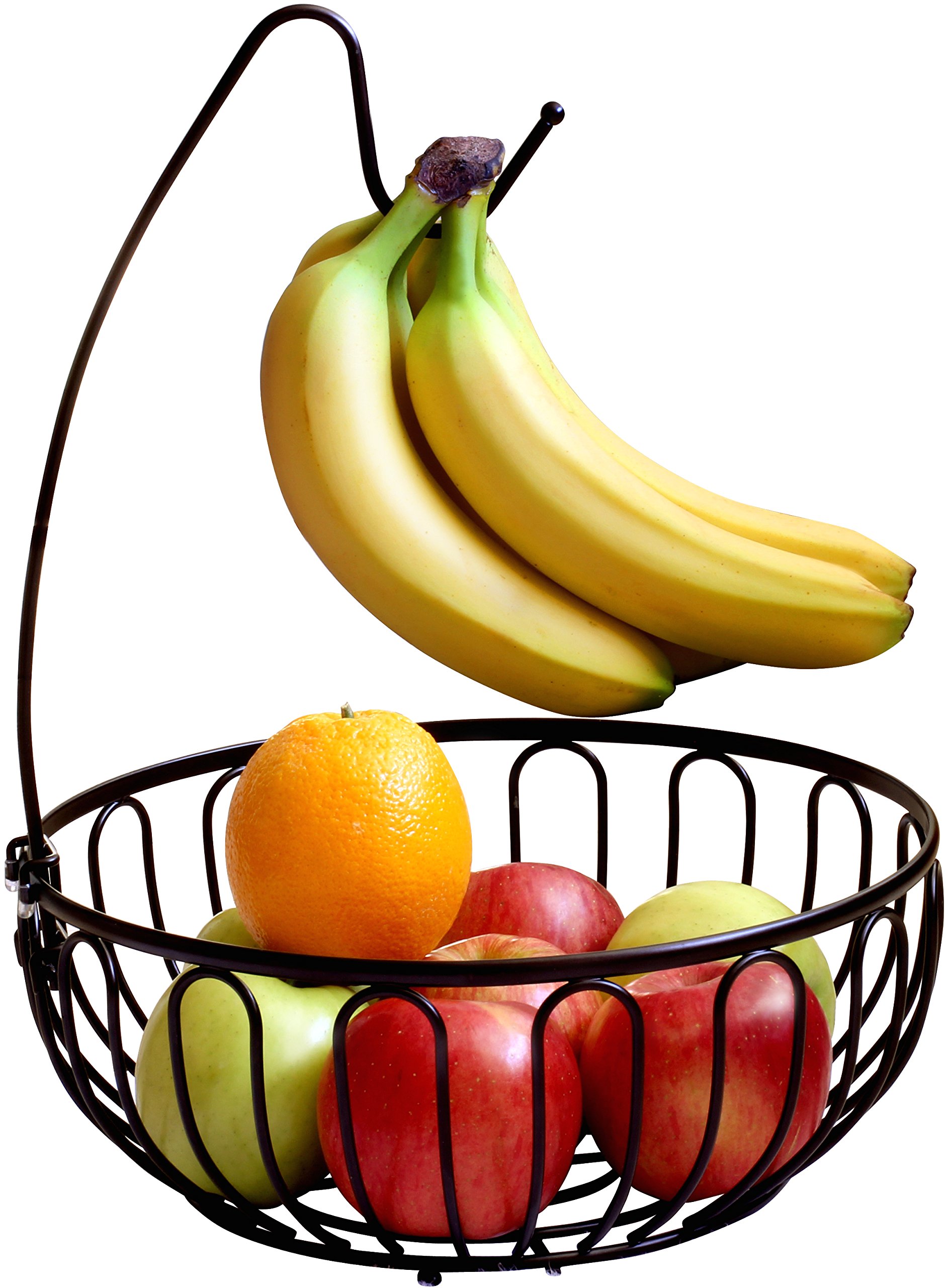 Deco Brothers Fruit Bowl with Banana Holder, Bronze