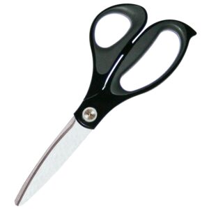 plus fit cut curve scissors, large, black (35062)