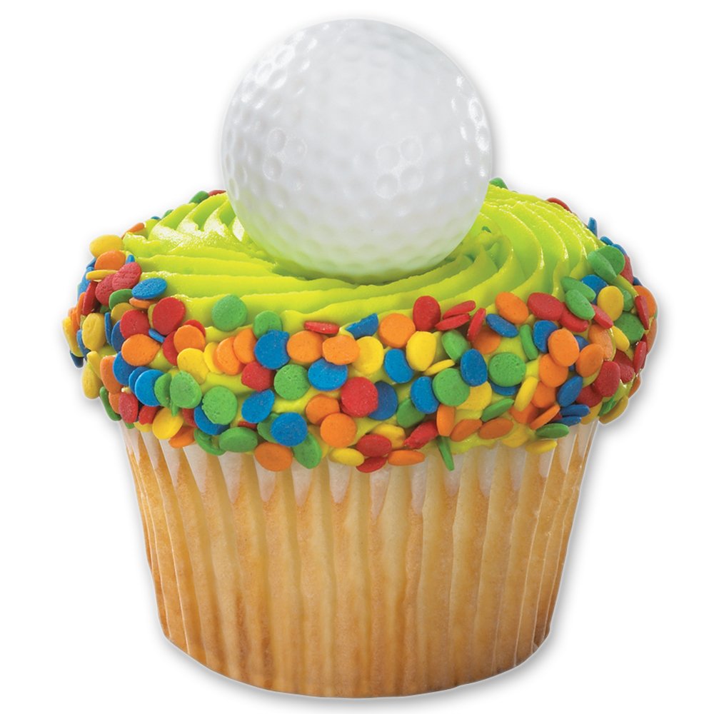 DecoPac Golf Ball Cupcake Rings (12 Count)