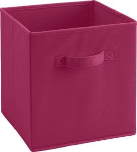 systembuild fabric storage bin, dark pink