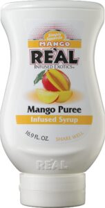 mango reàl, mango puree infused syrup, 16.9 fl oz squeezable bottle (pack of 1)