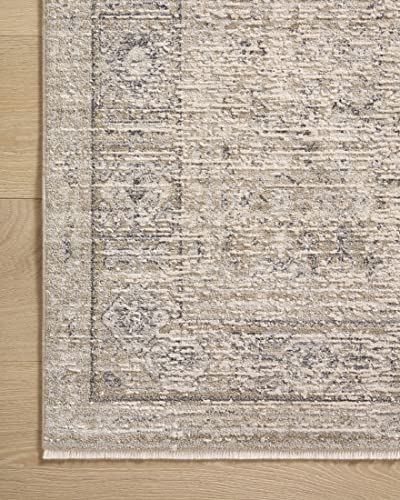 LOLOI Amber Lewis Alie Collection ALE-03 Taupe/Dove 11'-6'' x 15'-7'', 0.13'' Thick Area Rug