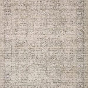 LOLOI Amber Lewis Alie Collection ALE-03 Taupe/Dove 11'-6'' x 15'-7'', 0.13'' Thick Area Rug