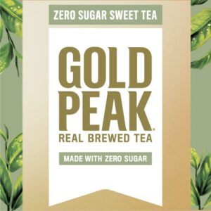 Gold Peak Zero Sugar Diet Iced Tea Drink, 16.9 fl oz, 6 Pack