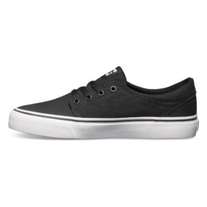 DC Womens Trase TX Skate Shoe, Black/White, 12 D US