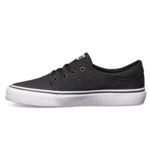 DC Womens Trase TX Skate Shoe, Black/White, 12 D US