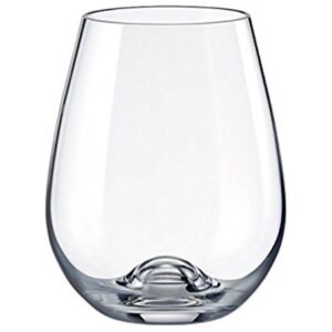 rona slovakia - non leaded crystal stemmless wine glass, set of 6
