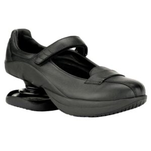 z-coil pain relief footwear women's sofia slip resistant black leather mary jane (8 c/d us, black, numeric_8)