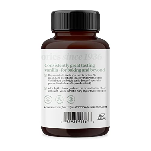 Rodelle All Natural Vanilla Bean Paste, 4oz Jar, Use Like Pure Vanilla Extract